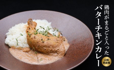 老舗レストランの鳥もも肉が丸ごと入った信玄鶏バターチキンカレー 10個入り
