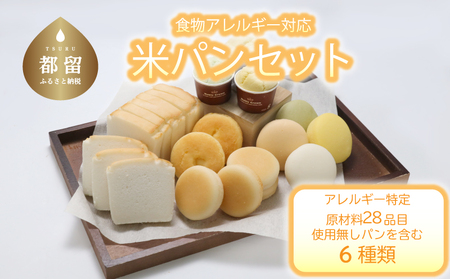 食物アレルギー対応米パンセット　国産 安心 安全 米粉パン 
