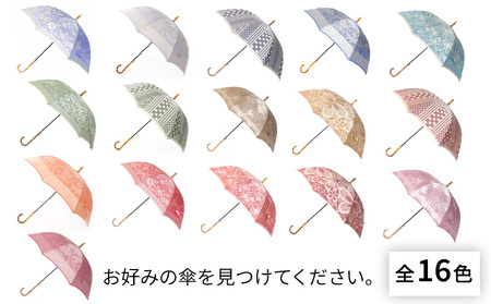 【槙田商店】晴雨兼用長傘 kirie ペズリー ピオニーピンク