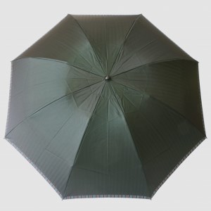 【槙田商店】紳士折たたみ傘 Tie Plain×Stripe GREEN