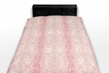 国産【羽毛掛け布団】ダウン95％　シングル【リユース羽毛】ピンク