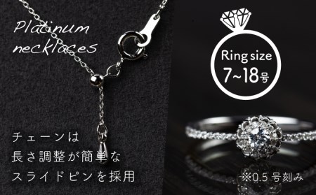 ダイヤモンドリング0.32ct & ネックレス0.21ct 豪華2点セット （set677-971）山梨 ジュエリー 人気ブランド ジュエリー