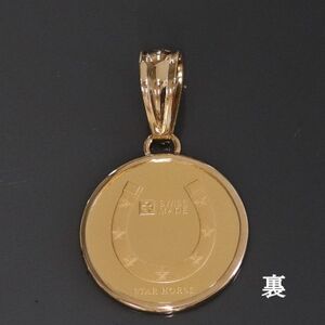 K24純金 ホースコイン2.5gペンダントヘッド_純金 純金製 人気の純金 定番の純金 山梨市 純金 24K 24K製 人気の24K 定番24K 山梨市 24K 24金 24金製 人気の24金 定番の24金 山梨市 24金 _【配送不可地域:沖縄県】【1468625】