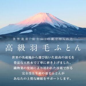 洗える羽毛布団 肌掛け布団(セミダブル)日本製 洗濯できる 防ダニ 春夏秋冬【甲州羽毛ふとん】【1502596】