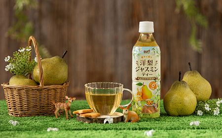 サーフ洋梨ジャスミンティー500ml×24本　カロリーゼロ【1510162】