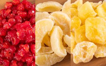 やまなし半生ドライフルーツ食べ比べ3種セット(もも/サクランボ/りんご)485g【1515244】