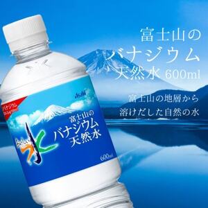 【毎月定期便】バナジウム天然水600ml【24本入】アサヒ飲料全3回　防災【4060649】