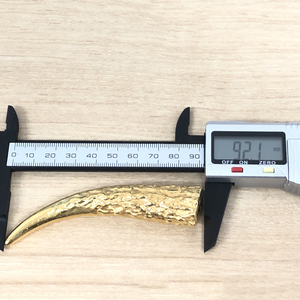 鹿の角のフィギュア(大)　置物　オブジェ　インテリア　純金　金　24金　K24