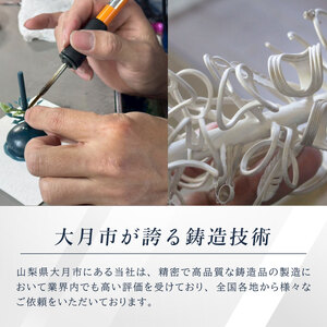 鹿の角のフィギュア(大)　置物　オブジェ　インテリア　純金　金　24金　K24