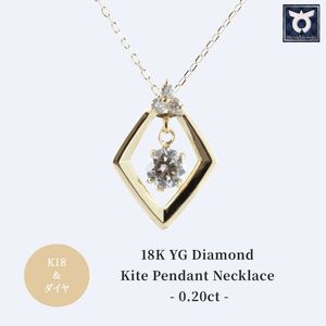 ネックレス レディース ゴールド 0.20ct K18 K18YG シンプル オシャレ ダイヤモンド プレゼント 結婚式 おしゃれ お祝い 大人 ギフト 誕生日 記念日 女性 20代 30代 40代 50代 ジュエリーケース付 アクセサリー ジュエリー 17369BK18 DIA PN