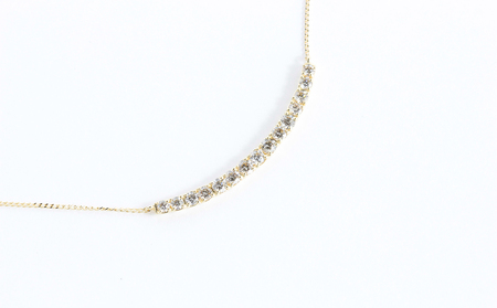 【ダイヤモンドネックレス】 ネックレス ダイヤモンド 0.50カラット K18 イエローゴールド ペンダント レディース シンプル 豪華 おしゃれ 大人 ファッション ジュエリー アクセサリー カーブライン プレゼント ギフト 誕生日 記念日 お祝い 17780B DIA PN