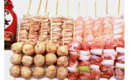 焼き鳥 4種5本(20本セット)  焼鳥  鶏肉 冷凍 小分け  [山本食肉 山梨県 韮崎市 20743346]