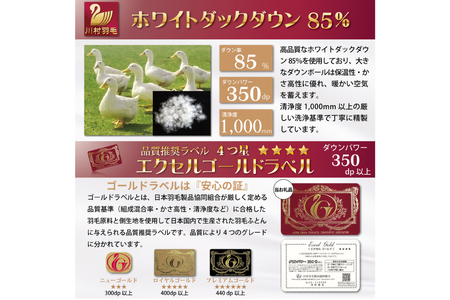 【寝袋 にもなる 3way!】 洗える 羽毛布団 アウトドア シングル  ダック85％ グレー 車中泊 ｜[川村羽毛 山梨県 韮崎市 20742844]