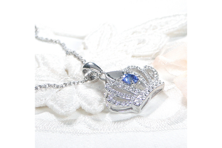 ネックレス プラチナ PT900 ダイヤモンド 約0.43ct タンザナイト 【f258-pt-ta】 [オーダーメイドジュエリーメイ 山梨県 韮崎市 20742930] ペンダント