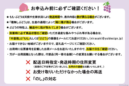 フルーツ 定期便 2回 山梨 旬な果物 お試しセット 桃 1.1kg(3〜5玉) シャインマスカット 600g(1房) [斎庵 山梨県 韮崎市 20745282]