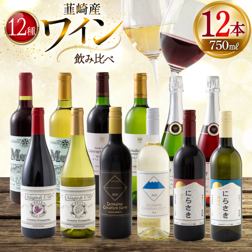 韮崎産 赤白スパークリング12本 お得な飲み比べセット 750ml ×11本 720ml ×1本 [株式会社まあめいく 山梨県 韮崎市 20745323]