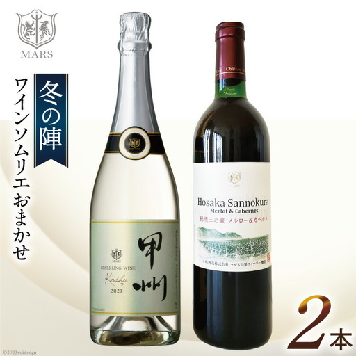 ワイン 赤 スパークリング おまかせ マルスワイン2本セット ～冬の陣～ /本坊酒造 マルス穂坂ワイナリー / 山梨県 韮崎市 [20742335]