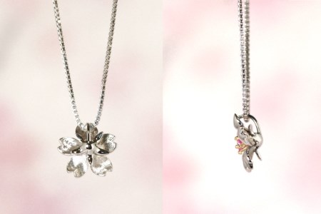 わに塚の桜モデルペンダント『ファースト』ピンクサファイヤ [スーパークラフト 山梨県 韮崎市 20743207]