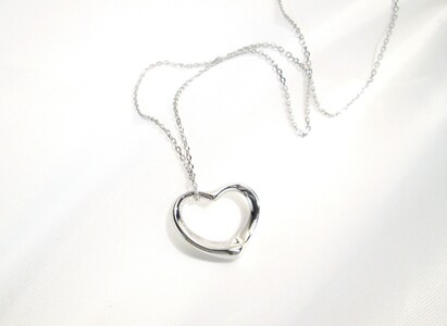 2-9-69 ｅｊブランド『coco-pure』オープンハートネックレスファインシルバー ALPDL010