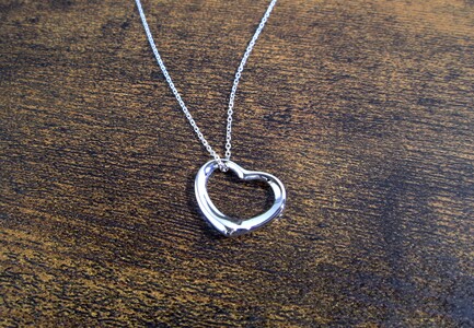 2-9-69 ｅｊブランド『coco-pure』オープンハートネックレスファインシルバー ALPDL010
