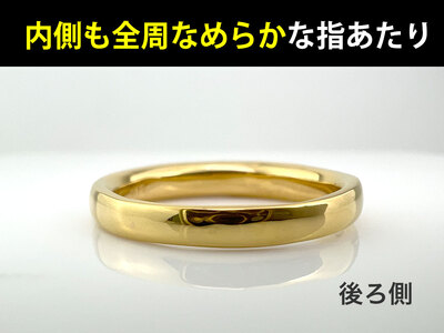 5-283 純金(Ｋ２４)製 甲丸リングBタイプ ALPBK094