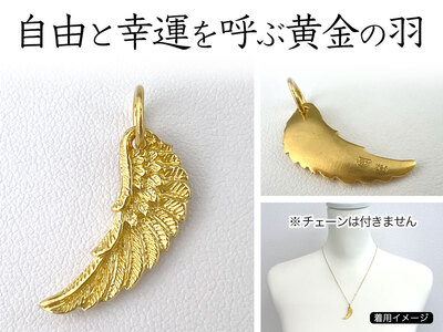 純金(K24)製 イーグルウイング ペンダントトップ ALPBK135