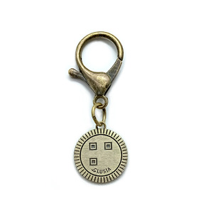 ｅｊブランド『 i-LACQ 』アイ・ラシク ペット用アンティーク調 迷子札 ネームタグ BLASS真鍮 Lサイズ ALPDL025