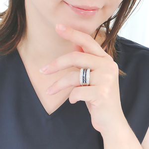 指輪 プラチナ PT900 ブルーサファイア スクエア パヴェ ダイヤモンド 0.83ct レディース リング ゴージャス 誕生石 レール 幅広 ジュエリー【f268-pt-bs】 ALPAZ141