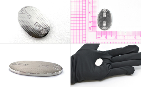 純プラチナ製(Pt999) 開運ミニ小判 レプリカ Mサイズ ALPER011