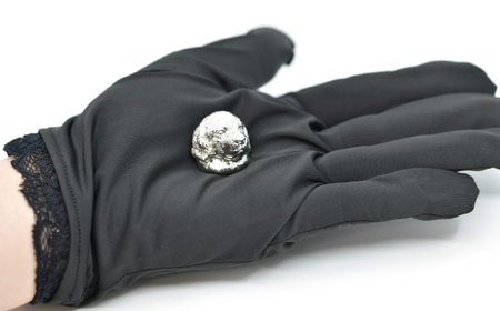 純プラチナ製(Pt999) 『ゴールデン・レトリバー』レリーフオブジェ ALPER025