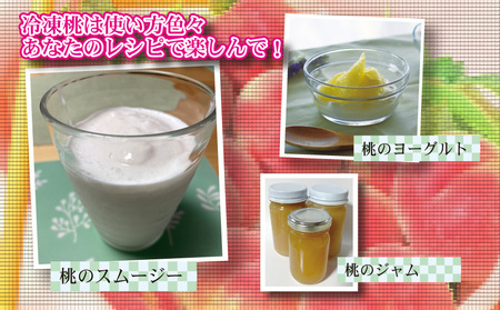 南アルプス市で収穫された「旬感!真空・冷凍 桃」 ALPDN001