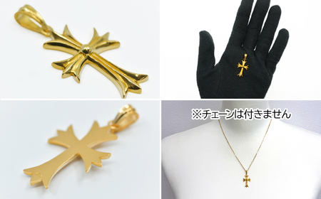 純金製(Ｋ２４) ミニクロスペンダント ALPBK167