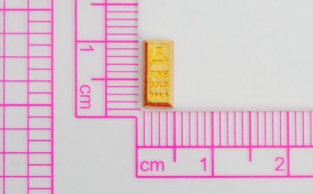 【置物】純金製(K24) 富士山延べ棒1グラム ALPBK180
