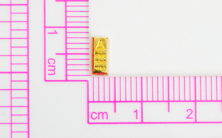 【置物】純金製(Ｋ２４) 富士山延べ棒0.5グラム ALPBK181