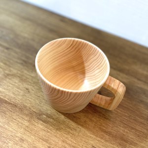 6-47 花と木の工房 メイフラワーズ ヒノキのコーヒーカップ ALPBH030