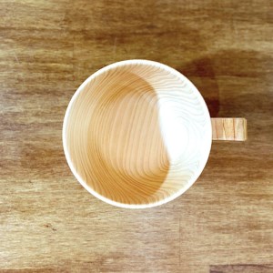6-47 花と木の工房 メイフラワーズ ヒノキのコーヒーカップ ALPBH030