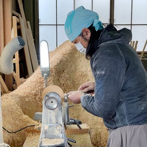 6-47 花と木の工房 メイフラワーズ ヒノキのコーヒーカップ ALPBH030