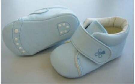 2-9-11 ファーストシューズ（ルームシューズ）／サックス ALPDA009