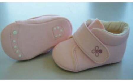 2-9-12 ファーストシューズ（ルームシューズ）／ピンク ALPDA010