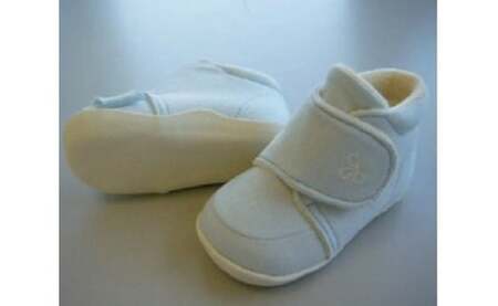 2-9-8 ファーストシューズ（ニット）／サックス ALPDA006