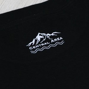 1.4-9-9 南アルプス市マンホールＴシャツ（黒） ※Ｍサイズ ALPBR001-M-H1