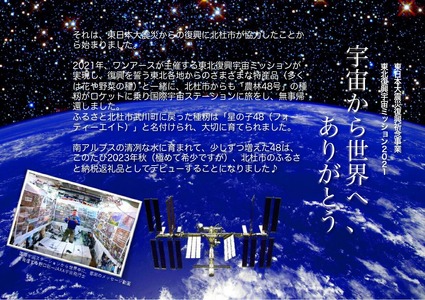 北杜宇宙米　星の子48 米 白米 5kg 武川産農林48号 星の子48 宇宙米 山梨県 北杜市 【数量限定】