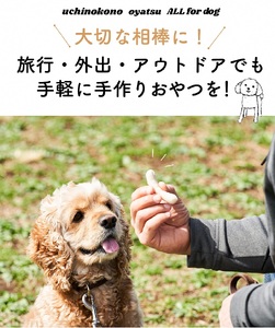 uchinokono oyatsu All for dog　うちのこのおやつ　オール フォー ドッグ（鹿肉ベジタブル、鹿肉スイートポテト、鹿肉ポテト）×3パック