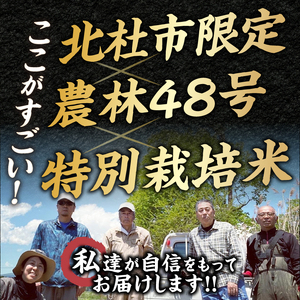 【3ヵ月定期便】金芽ロウカット玄米特別栽培米農林48号2kg×2