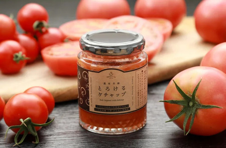 まるごとトマト塩糀、濃厚芳醇とろけるトマトケチャップ トマト トマトケチャップ トマト塩糀 200g 瓶詰 まるごと 糀 糀糖 調味料 ソース 加工食品 八ヶ岳セレクト せんのや