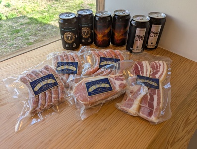 うちゅうブルーイング クラフトビール6本と名水百選で知られる白州の手作りソーセージ5種セット  ソーセージ ウインナー ベーコン ハム 詰め合わせ セット 350ml 宇宙ビール シポラタウインナー 大葉ソーセージ 野沢菜ソーセージ ソフトベーコン カスラハム 食べ比べ 飲み比べ