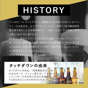 【6ヶ月連続お届け】「八ヶ岳ビール タッチダウン」定番＆季節ビール 330ml×24本×6回