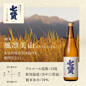 七賢 日本酒 飲み比べ720ml×3本セット　No10