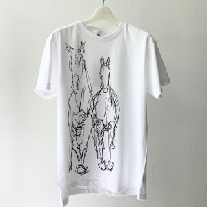 HORSE T-SHIRT【XLサイズ／WHITE】