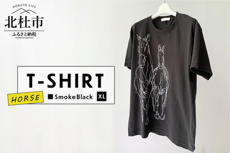 HORSE T-SHIRT【XLサイズ／SMOKE BLACK】